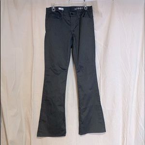 Gap 1969 collection Charcoal grey perfect boot cut denim style pant. Size 6r/28